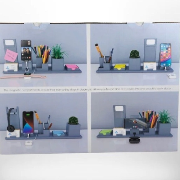 Atomi Magnetic Modular Desktop Organizer - Picture 1 of 4